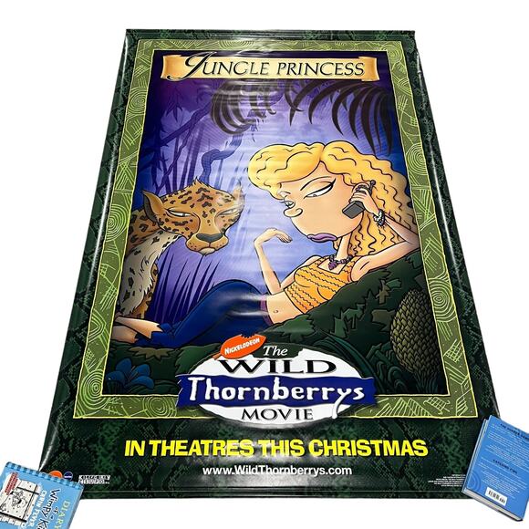 2003 Nickelodeon Wild Thornberrys Princess Vinyl Movie Theater Banner 6’x4’